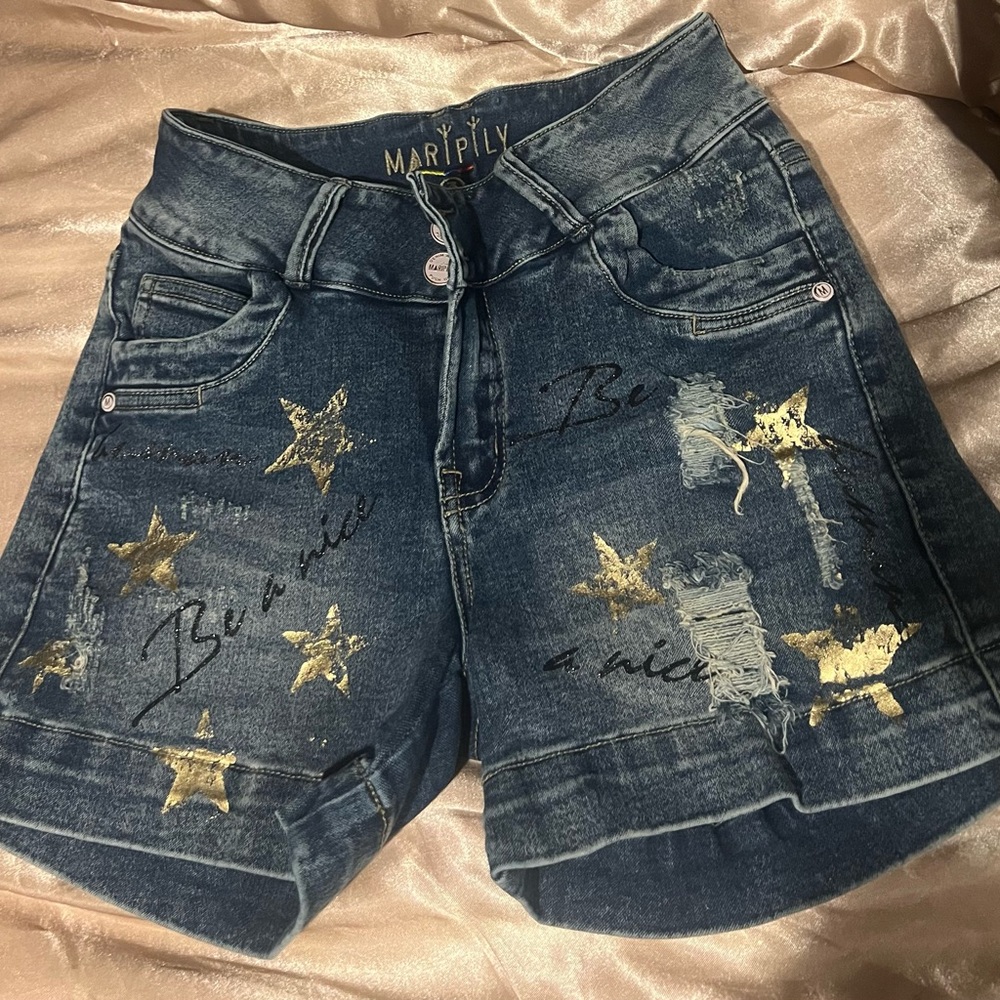 Blue shorts